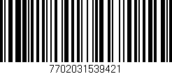 Código de barras (EAN, GTIN, SKU, ISBN): '7702031539421'