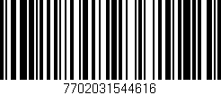 Código de barras (EAN, GTIN, SKU, ISBN): '7702031544616'