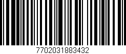 Código de barras (EAN, GTIN, SKU, ISBN): '7702031883432'