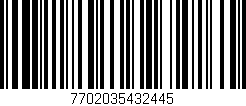 Código de barras (EAN, GTIN, SKU, ISBN): '7702035432445'