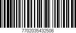 Código de barras (EAN, GTIN, SKU, ISBN): '7702035432506'