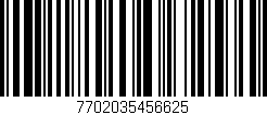 Código de barras (EAN, GTIN, SKU, ISBN): '7702035456625'