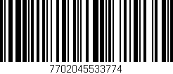Código de barras (EAN, GTIN, SKU, ISBN): '7702045533774'