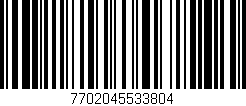 Código de barras (EAN, GTIN, SKU, ISBN): '7702045533804'
