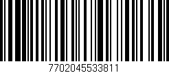Código de barras (EAN, GTIN, SKU, ISBN): '7702045533811'
