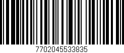 Código de barras (EAN, GTIN, SKU, ISBN): '7702045533835'