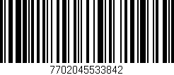 Código de barras (EAN, GTIN, SKU, ISBN): '7702045533842'