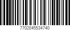 Código de barras (EAN, GTIN, SKU, ISBN): '7702045534740'
