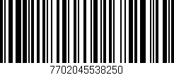 Código de barras (EAN, GTIN, SKU, ISBN): '7702045538250'