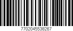 Código de barras (EAN, GTIN, SKU, ISBN): '7702045538267'