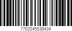 Código de barras (EAN, GTIN, SKU, ISBN): '7702045538434'