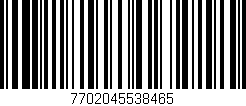 Código de barras (EAN, GTIN, SKU, ISBN): '7702045538465'