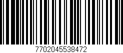 Código de barras (EAN, GTIN, SKU, ISBN): '7702045538472'