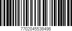 Código de barras (EAN, GTIN, SKU, ISBN): '7702045538496'