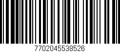 Código de barras (EAN, GTIN, SKU, ISBN): '7702045538526'