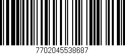 Código de barras (EAN, GTIN, SKU, ISBN): '7702045538687'