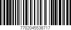Código de barras (EAN, GTIN, SKU, ISBN): '7702045538717'