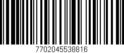 Código de barras (EAN, GTIN, SKU, ISBN): '7702045538816'