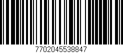 Código de barras (EAN, GTIN, SKU, ISBN): '7702045538847'