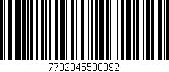 Código de barras (EAN, GTIN, SKU, ISBN): '7702045538892'