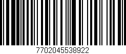 Código de barras (EAN, GTIN, SKU, ISBN): '7702045538922'