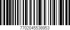 Código de barras (EAN, GTIN, SKU, ISBN): '7702045538953'