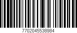 Código de barras (EAN, GTIN, SKU, ISBN): '7702045538984'