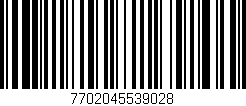 Código de barras (EAN, GTIN, SKU, ISBN): '7702045539028'