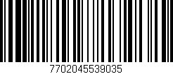 Código de barras (EAN, GTIN, SKU, ISBN): '7702045539035'
