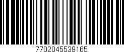 Código de barras (EAN, GTIN, SKU, ISBN): '7702045539165'