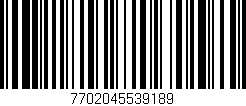 Código de barras (EAN, GTIN, SKU, ISBN): '7702045539189'