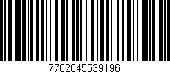 Código de barras (EAN, GTIN, SKU, ISBN): '7702045539196'
