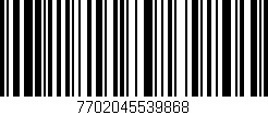 Código de barras (EAN, GTIN, SKU, ISBN): '7702045539868'