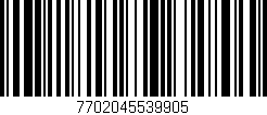 Código de barras (EAN, GTIN, SKU, ISBN): '7702045539905'