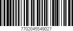 Código de barras (EAN, GTIN, SKU, ISBN): '7702045549027'