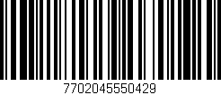Código de barras (EAN, GTIN, SKU, ISBN): '7702045550429'