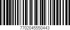 Código de barras (EAN, GTIN, SKU, ISBN): '7702045550443'