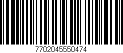 Código de barras (EAN, GTIN, SKU, ISBN): '7702045550474'