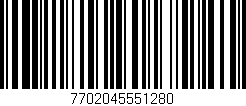 Código de barras (EAN, GTIN, SKU, ISBN): '7702045551280'
