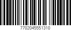 Código de barras (EAN, GTIN, SKU, ISBN): '7702045551310'