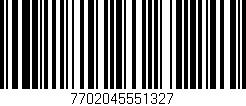 Código de barras (EAN, GTIN, SKU, ISBN): '7702045551327'