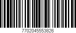Código de barras (EAN, GTIN, SKU, ISBN): '7702045553826'