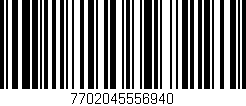 Código de barras (EAN, GTIN, SKU, ISBN): '7702045556940'