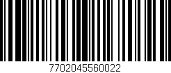 Código de barras (EAN, GTIN, SKU, ISBN): '7702045560022'