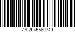 Código de barras (EAN, GTIN, SKU, ISBN): '7702045560749'