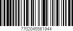 Código de barras (EAN, GTIN, SKU, ISBN): '7702045561944'