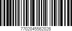 Código de barras (EAN, GTIN, SKU, ISBN): '7702045562026'
