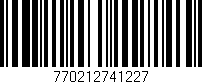 Código de barras (EAN, GTIN, SKU, ISBN): '770212741227'
