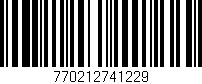 Código de barras (EAN, GTIN, SKU, ISBN): '770212741229'