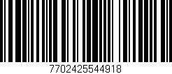 Código de barras (EAN, GTIN, SKU, ISBN): '7702425544918'